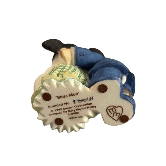 Enesco Mary Rhyner-Nadig "Bless Moo" Figurine Cow Family Collectible 1998 - Picture 3 of 4